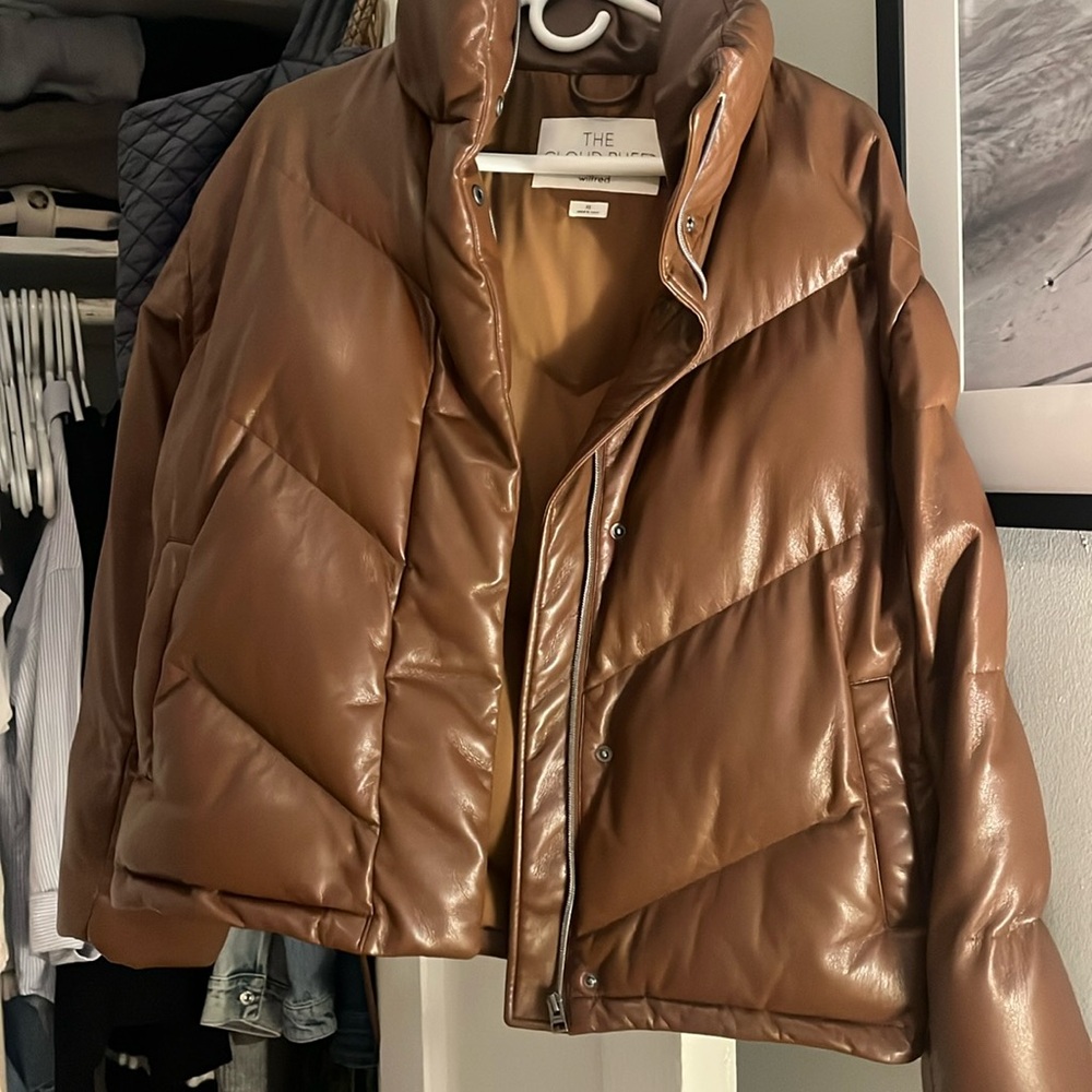Wilfred Women’s Cloud Puff Leather Jacket (XS)